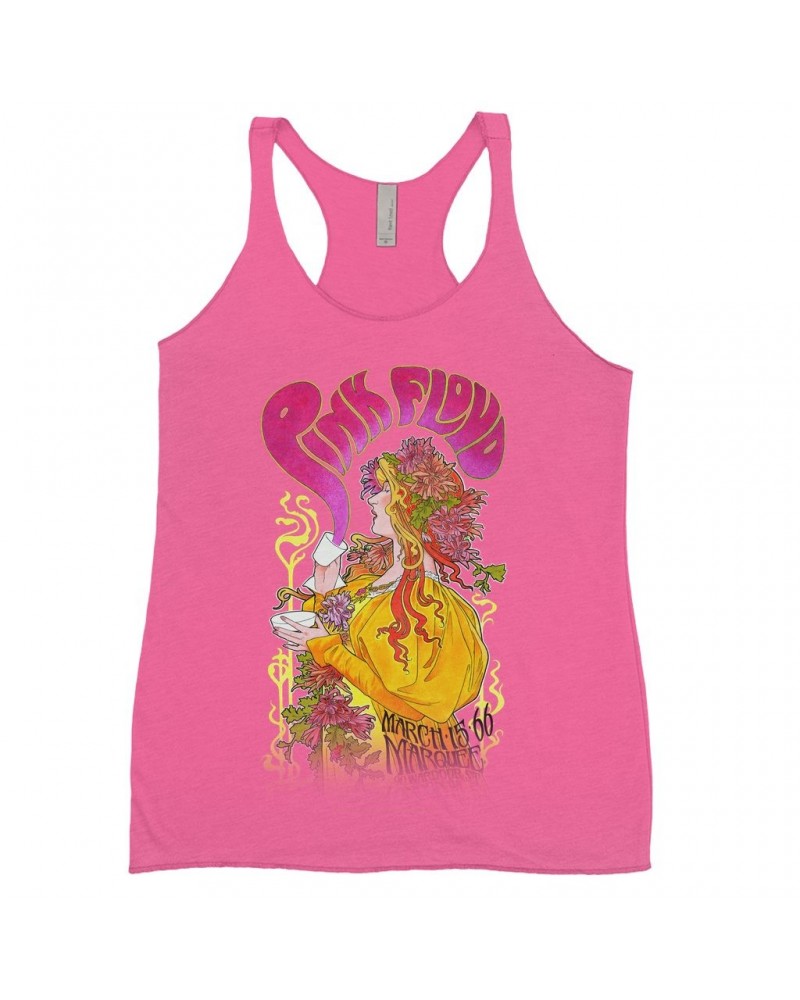 Pink Floyd Ladies' Tank Top | Marquee London 1966 Promotion Image Shirt $8.97 Shirts