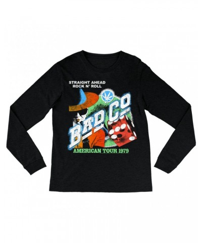 Bad Company Long Sleeve Shirt | American Tour 1979 Vintage Distressed Shirt $12.58 Shirts