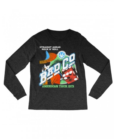 Bad Company Long Sleeve Shirt | American Tour 1979 Vintage Distressed Shirt $12.58 Shirts