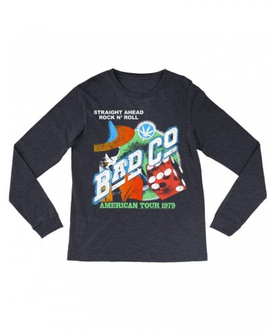 Bad Company Long Sleeve Shirt | American Tour 1979 Vintage Distressed Shirt $12.58 Shirts