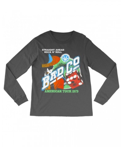 Bad Company Long Sleeve Shirt | American Tour 1979 Vintage Distressed Shirt $12.58 Shirts