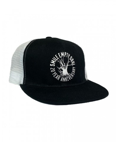 Smile Empty Soul "20th Anniversary" Snapback Hat with White Net $11.90 Hats