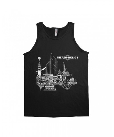 Pink Floyd Unisex Tank Top | Relics White Album Design Shirt $8.73 Shirts