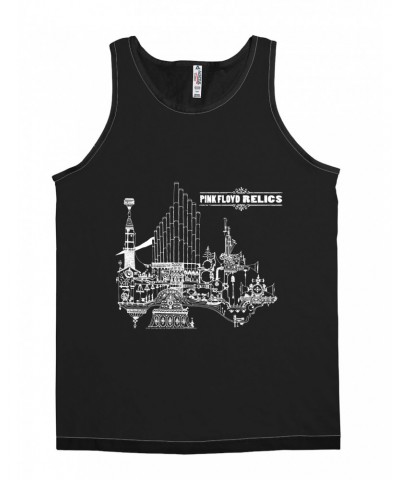 Pink Floyd Unisex Tank Top | Relics White Album Design Shirt $8.73 Shirts