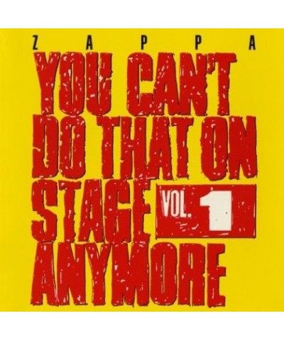 Frank Zappa YOU CAN'T DO THAT ON STAGE ANYMORE 1 CD $5.22 CD