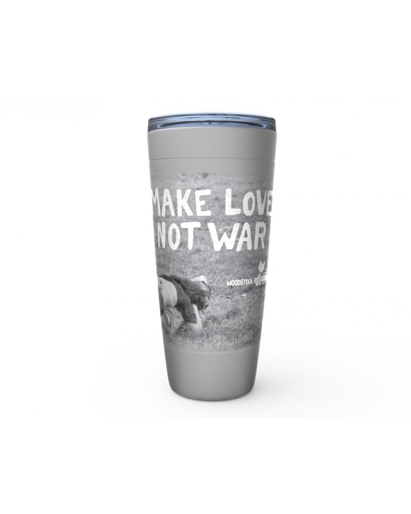 Woodstock Viking Tumbler | Make Love Not War Famous Image Distressed Tumbler $8.73 Drinkware