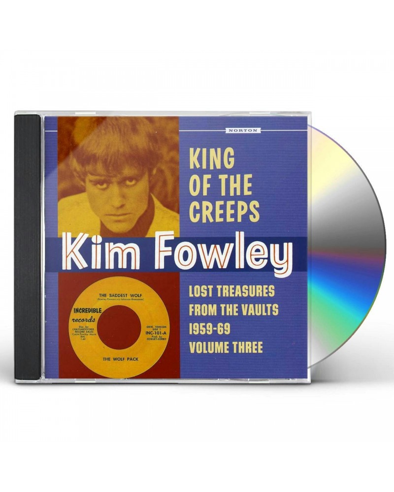 Kim Fowley KING OF THE CREEPS: LOST TREASURES FROM THE 3 CD $4.88 CD