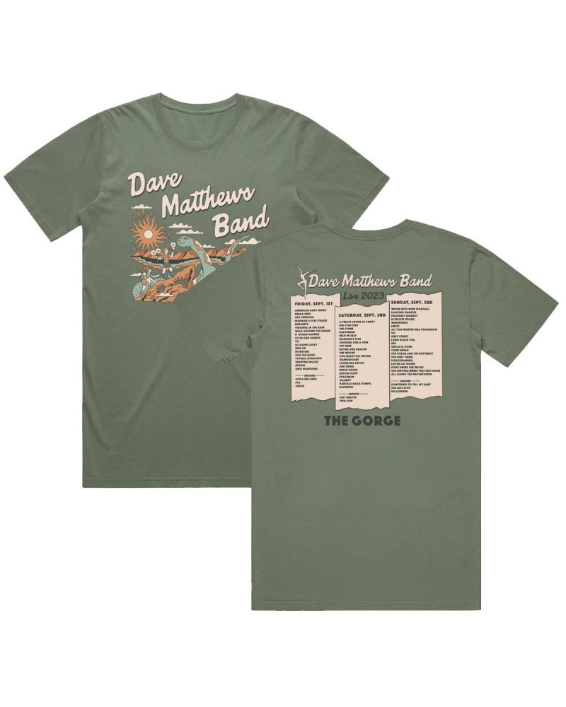 Dave Matthews Band Gorge 2023 Setlist Tee $13.65 Shirts