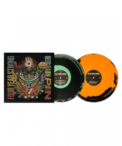 Four Year Strong Brain Pain Deluxe 2LP Vinyl (Mint Green & Black Halloween Orange & Black) $10.07 Vinyl