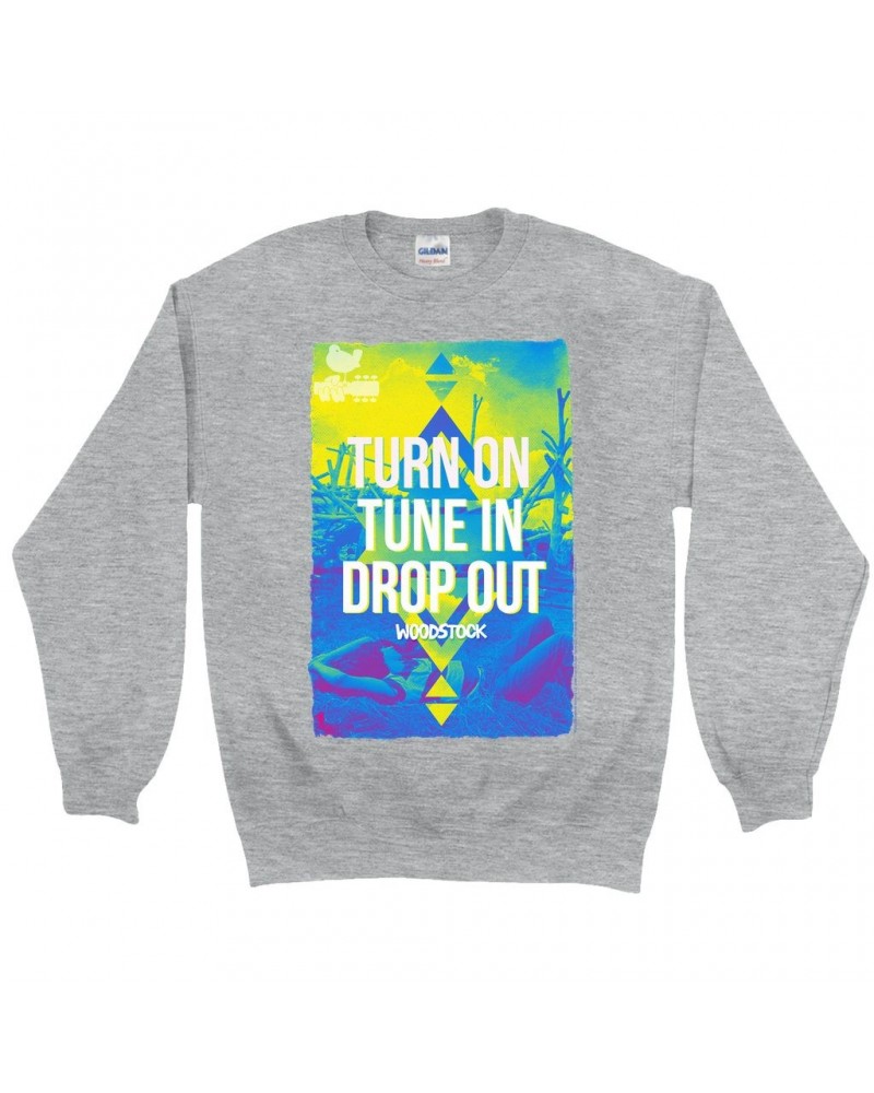 Woodstock Sweatshirt | Turn On Tune In Drop Out Design Sweatshirt $17.48 Sweatshirts