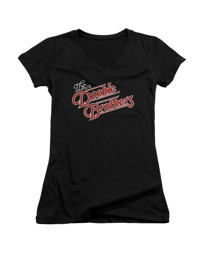 The Doobie Brothers Junior's V-Neck Shirt | LOGO Junior's Tee $6.20 Shirts