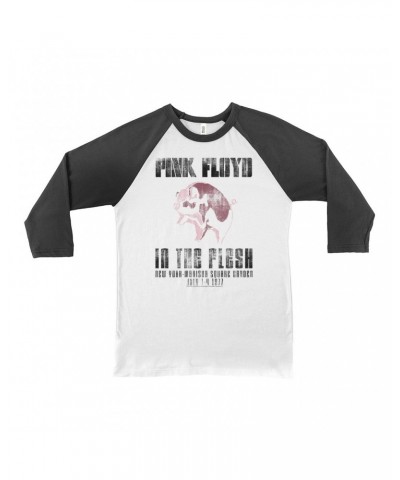 Pink Floyd 3/4 Sleeve Baseball Tee | In The Flesh 1977 NYC Madison Square Garden Concert Shirt $11.08 Shirts