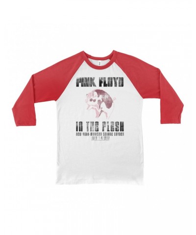 Pink Floyd 3/4 Sleeve Baseball Tee | In The Flesh 1977 NYC Madison Square Garden Concert Shirt $11.08 Shirts