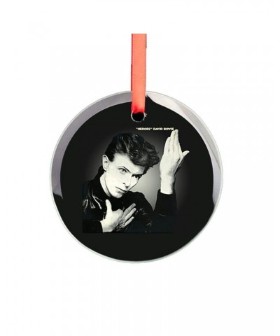 David Bowie Heroes Cover Glass Ornament $4.65 Decor