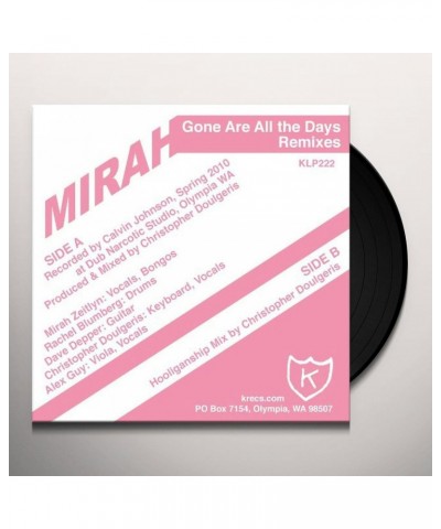 Mirah Gone Are All The Days Vinyl Record $3.51 Vinyl