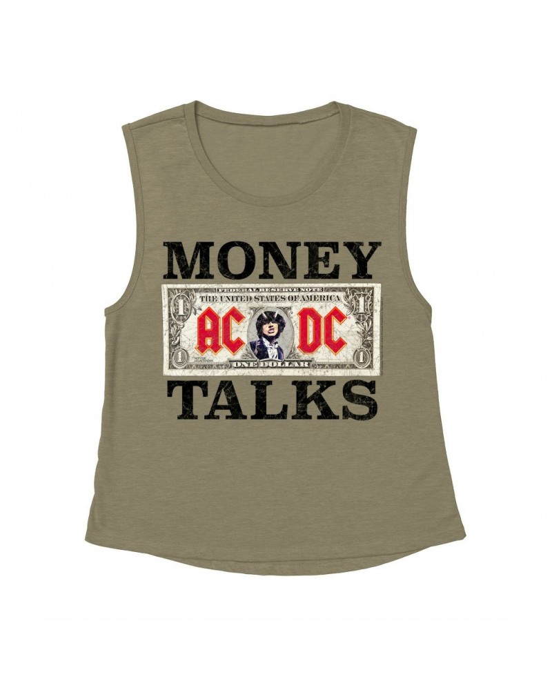 AC/DC Ladies' Muscle Tank Top | Money Talks Design Shirt $12.19 Shirts