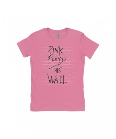 Pink Floyd Ladies' Boyfriend T-Shirt | The Wall Art Shirt $11.73 Shirts