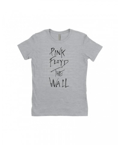 Pink Floyd Ladies' Boyfriend T-Shirt | The Wall Art Shirt $11.73 Shirts