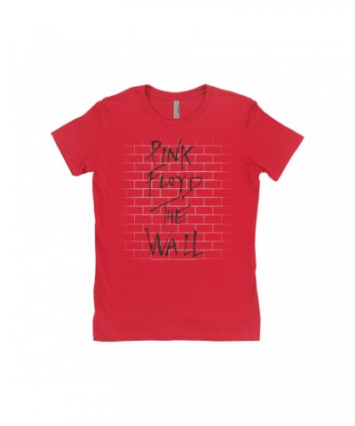 Pink Floyd Ladies' Boyfriend T-Shirt | The Wall Art Shirt $11.73 Shirts