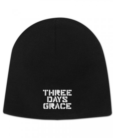 Three Days Grace Stencil Stacked Logo Beanie $10.80 Hats