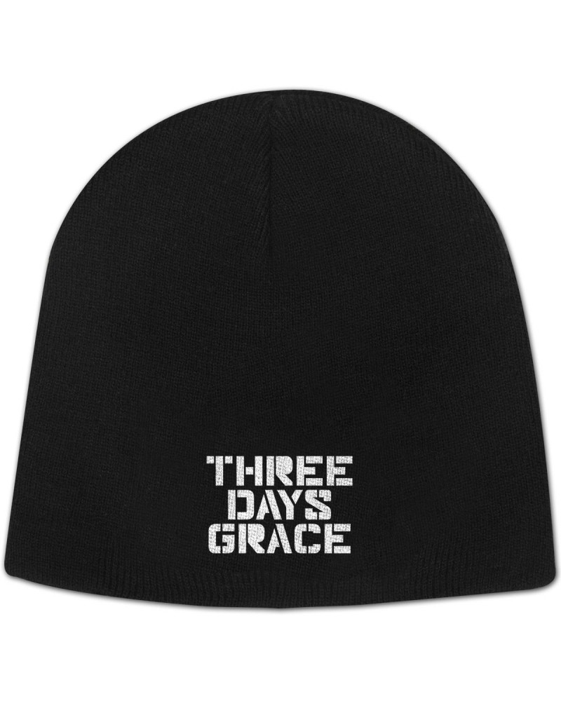 Three Days Grace Stencil Stacked Logo Beanie $10.80 Hats