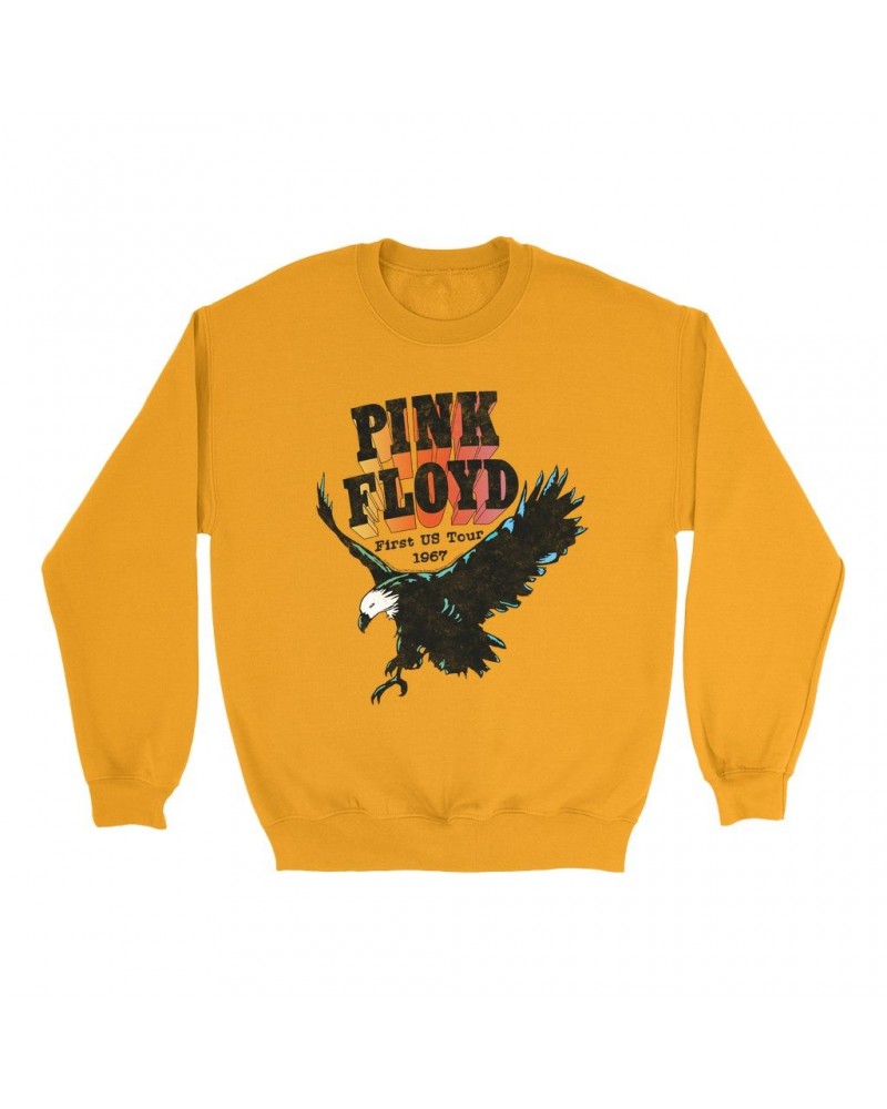 Pink Floyd Bright Colored Sweatshirt | First US Tour 1967 Sweatshirt $10.49 Sweatshirts