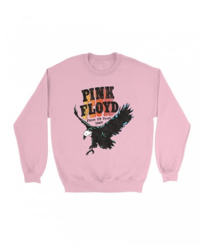 Pink Floyd Bright Colored Sweatshirt | First US Tour 1967 Sweatshirt $10.49 Sweatshirts