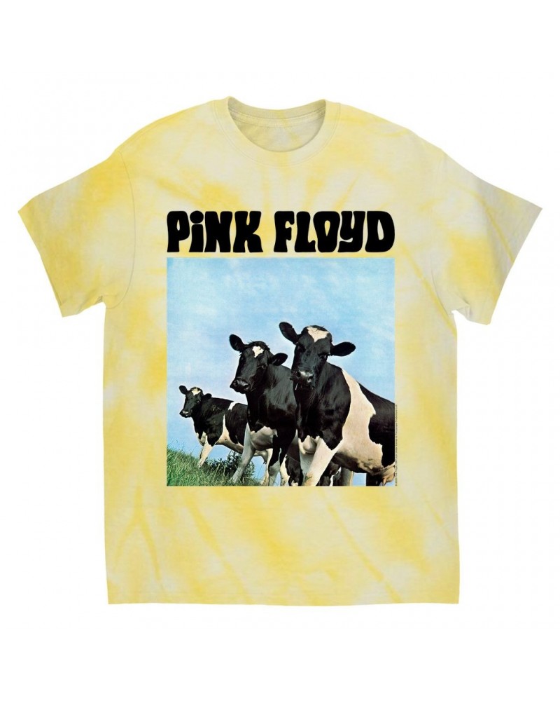 Pink Floyd T-Shirt | Atom Heart Mother Album Cows Tie Dye Shirt $8.09 Shirts