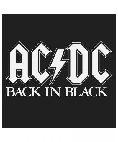 AC/DC T-Shirt | Back In Black Stencil Logo Shirt $4.49 Shirts