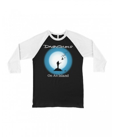 David Gilmour 3/4 Sleeve Baseball Tee | On An Island Album Design Shirt $13.48 Shirts