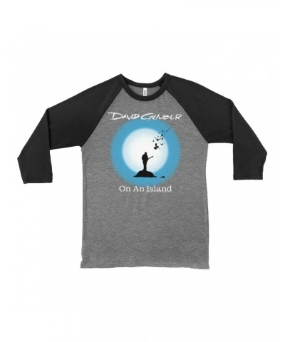 David Gilmour 3/4 Sleeve Baseball Tee | On An Island Album Design Shirt $13.48 Shirts